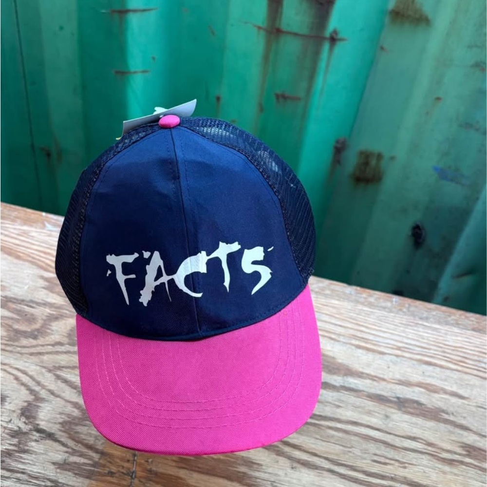 Navy and Pink 'FACTS' Trucker Hat